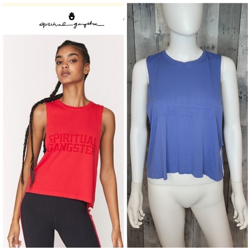 Spiritual Gangster Varsity Supernova Crop Tank - Picture 2 of 6